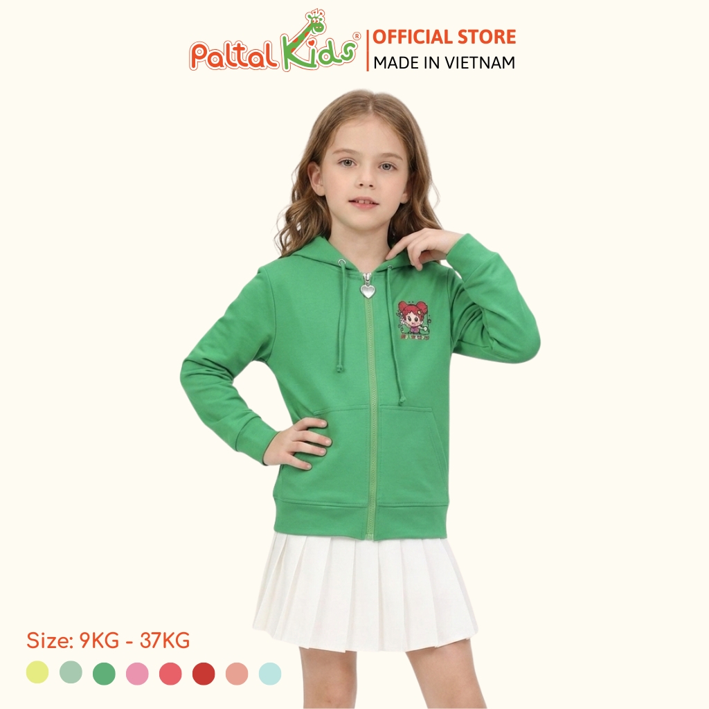 Áo Khoác Hình In Cô Gái Tóc Đỏ Cotton TC Chống Nắng Bé Gái Cao Cấp - 431 4029