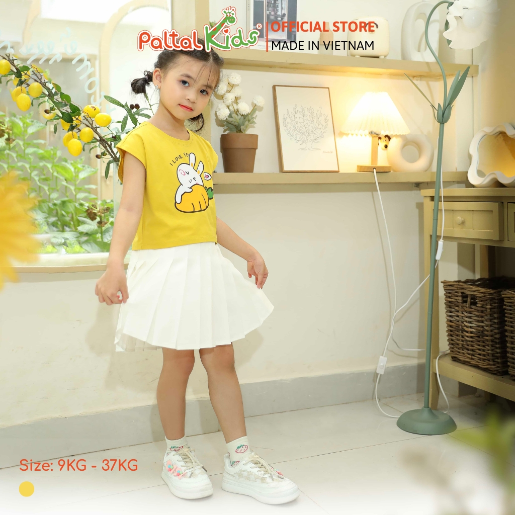Áo Croptop Cotton Mỹ Bé Gái Cao Cấp - 020 1373