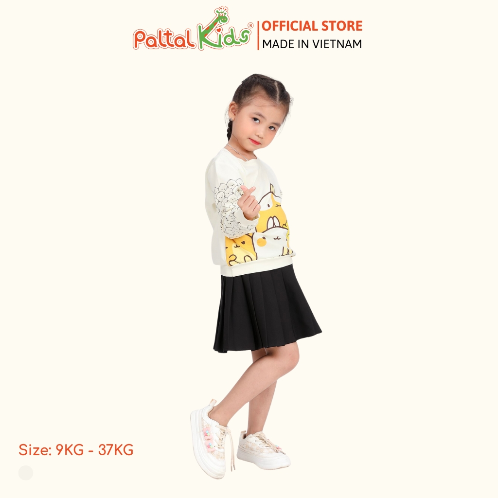 Áo Sweater Cotton Borib Bé Gái Cao Cấp - 020 1383