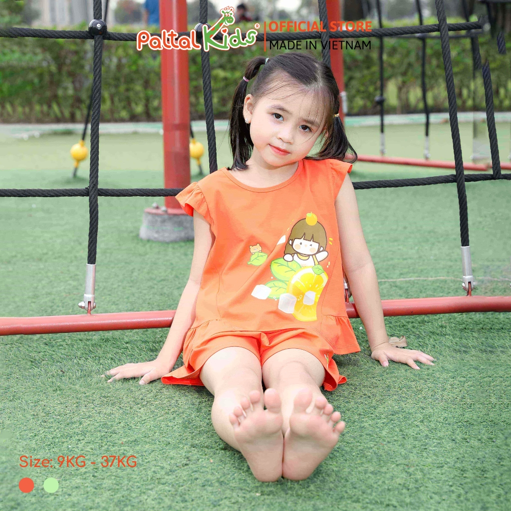 BST Mùa Hạ - Bộ Đùi Tay Ngắn Cotton Mỹ Bé Gái Cao Cấp - 025 5156