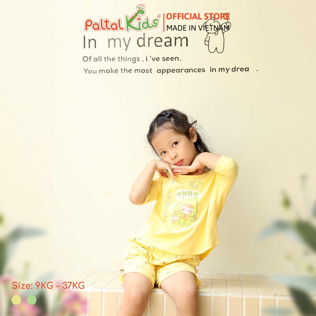 BST Mùa Thu - Bộ Đùi Tay Lỡ Cotton Mỹ Bé Gái Cao Cấp - 025 5195