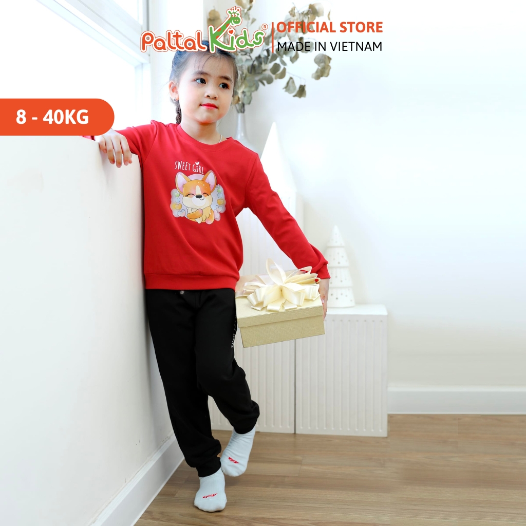 BST Mùa Đông - Đồ Bộ Tay Dài Cotton Borib Bé Gái Cao Cấp - 223 6042