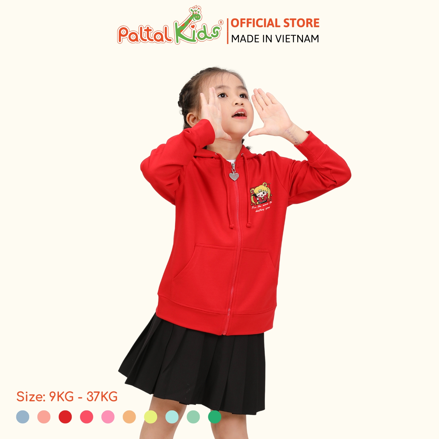 Áo Khoác Cotton TC Chống Nắng Bé Gái Cao Cấp - 431 4028