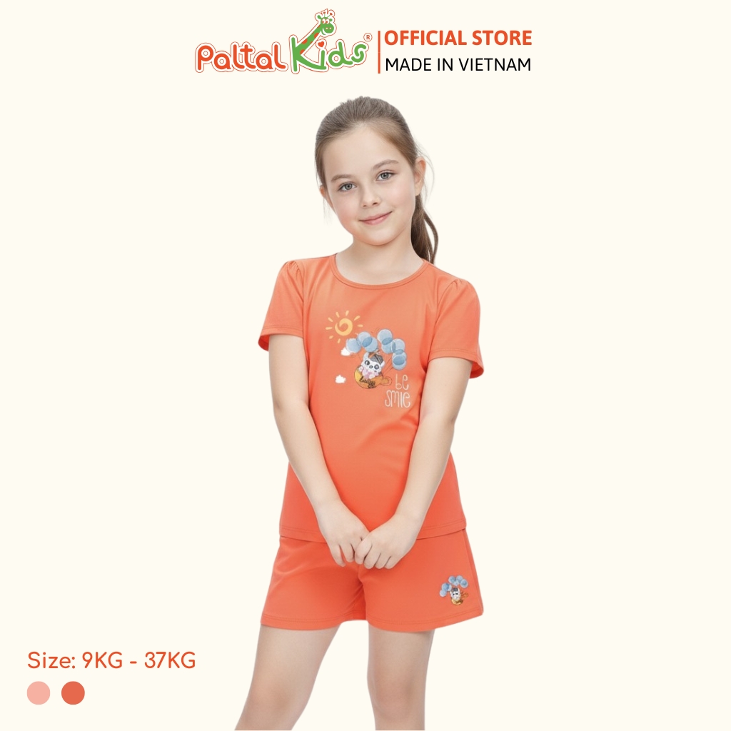 BST Mùa Xuân - Bộ Đùi Tay Ngắn Cotton Mỹ Bé Gái Cao Cấp - 025 2043