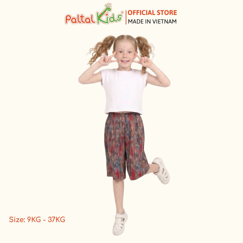Quần Lửng Ống Suông Lanh Lạnh Bé Gái Cao Cấp - 258 8520
