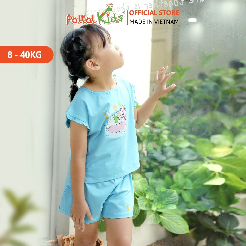 BST Mùa Hạ - Bộ Đùi Tay Ngắn Cotton Mỹ Bé Gái Cao Cấp - 025 5155