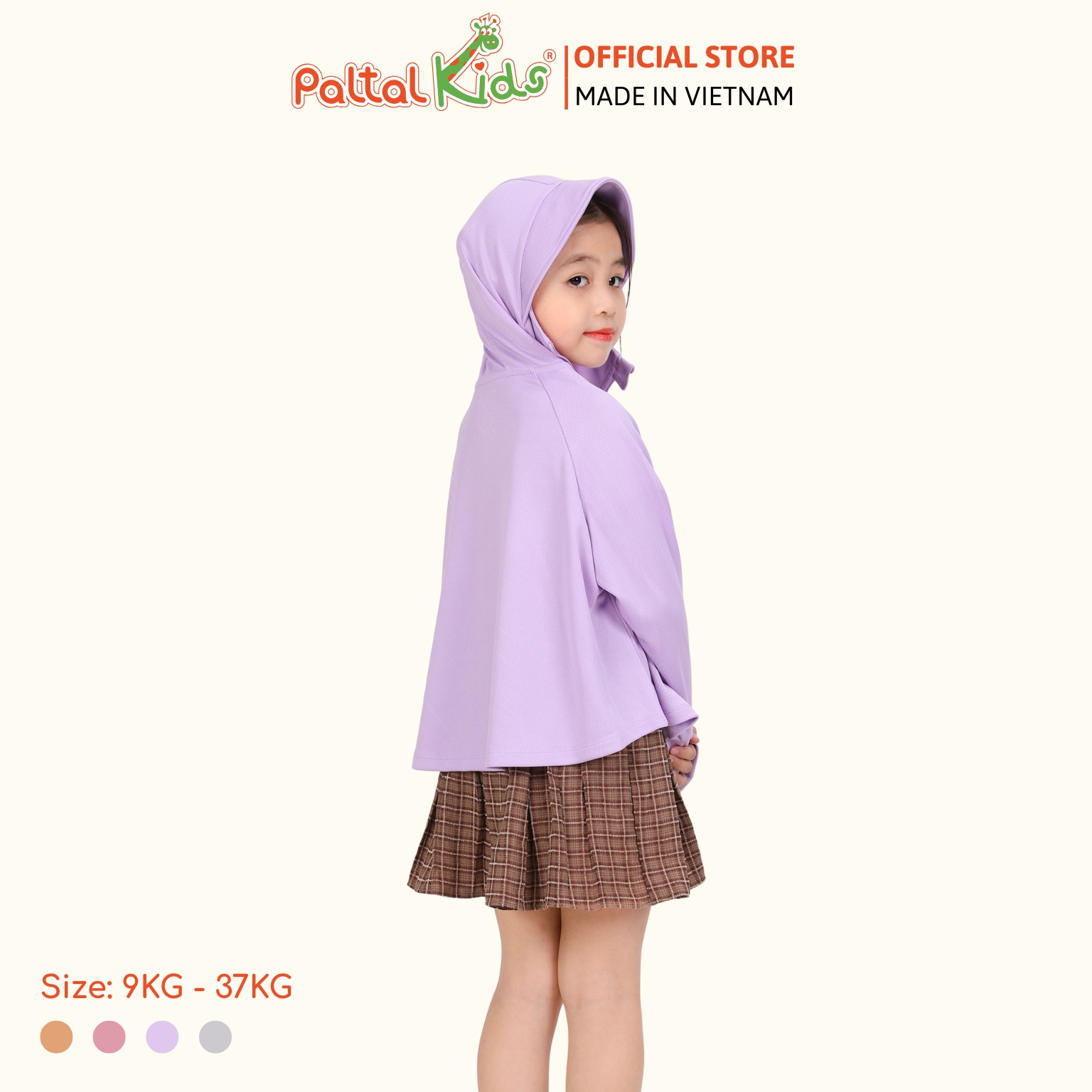 Áo Khoác Croptop Poly Chống Nắng Bé Gái Cao Cấp - 311 4034