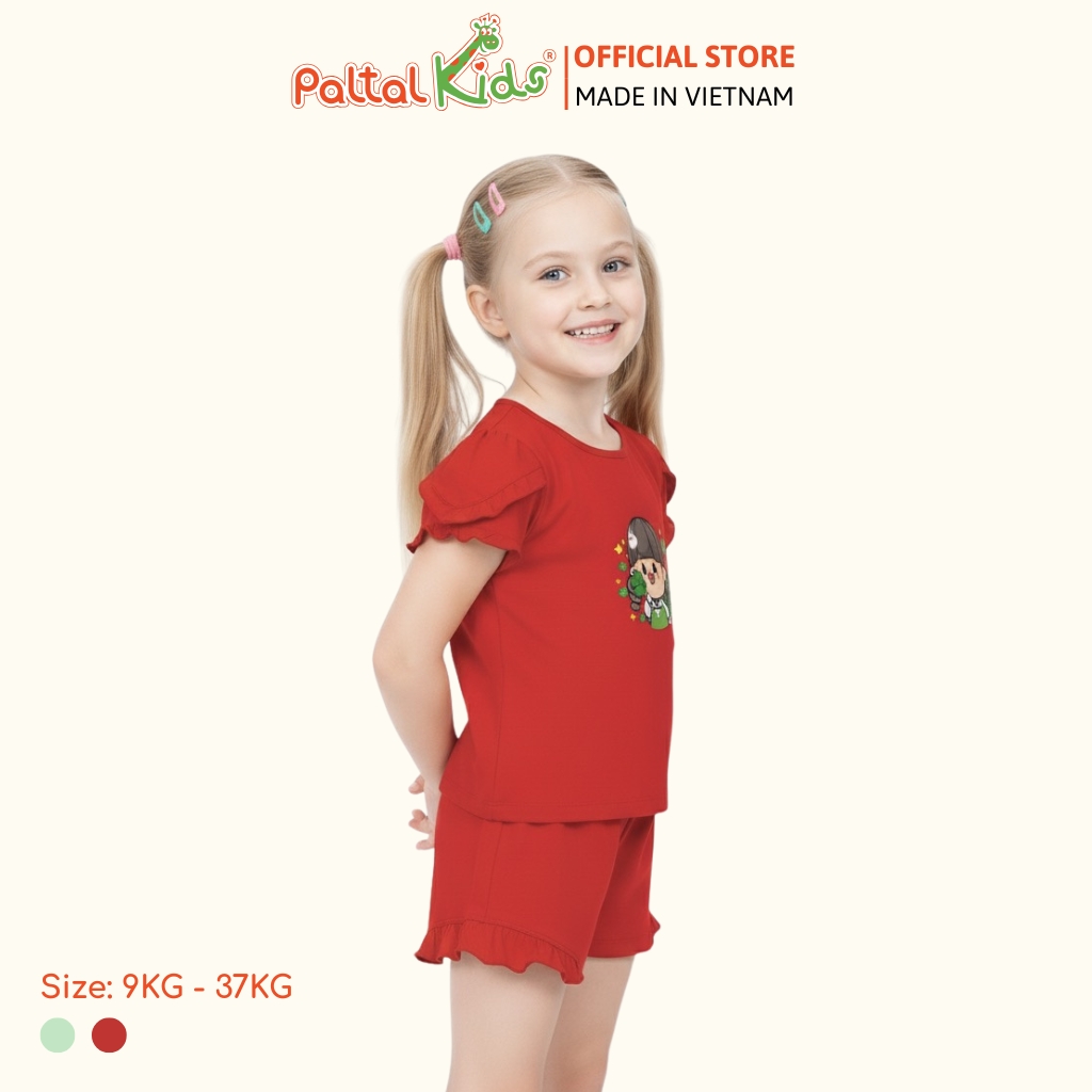 BST Mùa Xuân - Bộ Đùi Tay Ngắn Cotton Mỹ Bé Gái Cao Cấp - 025 2027