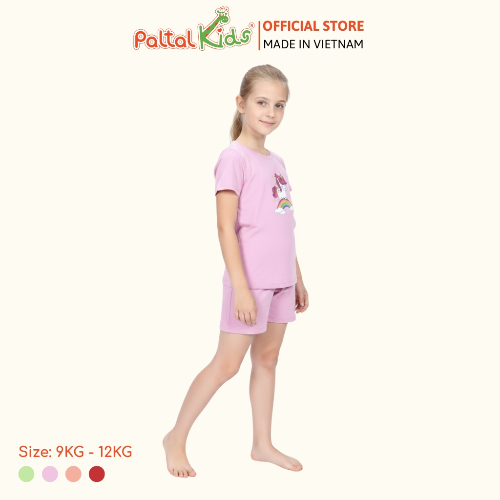 Đồ Bộ Đùi Cơ Bản Cotton Mỹ Bé Gái Cao Cấp - 025 2016 - Size 9