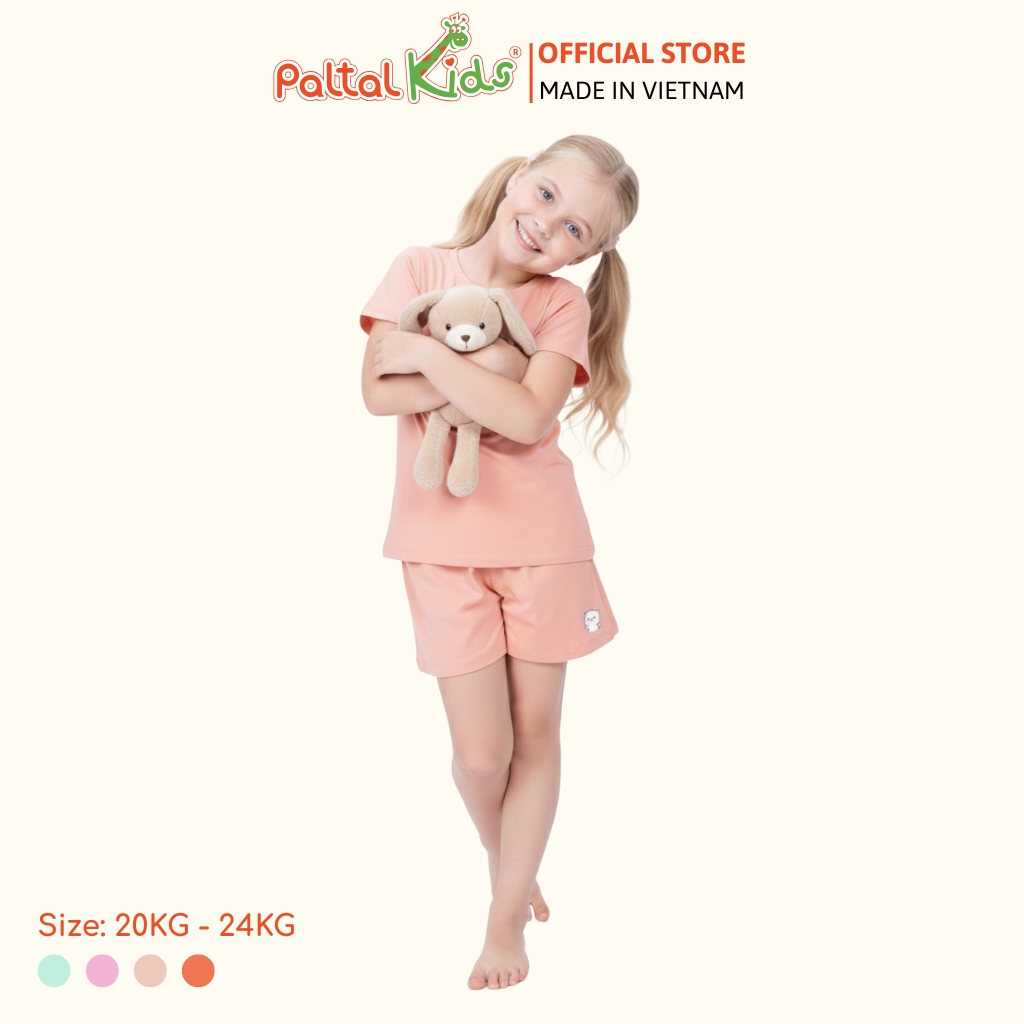 Đồ Bộ Đùi Cơ Bản Cotton Mỹ Bé Gái Cao Cấp - 025 2019 - Size 12