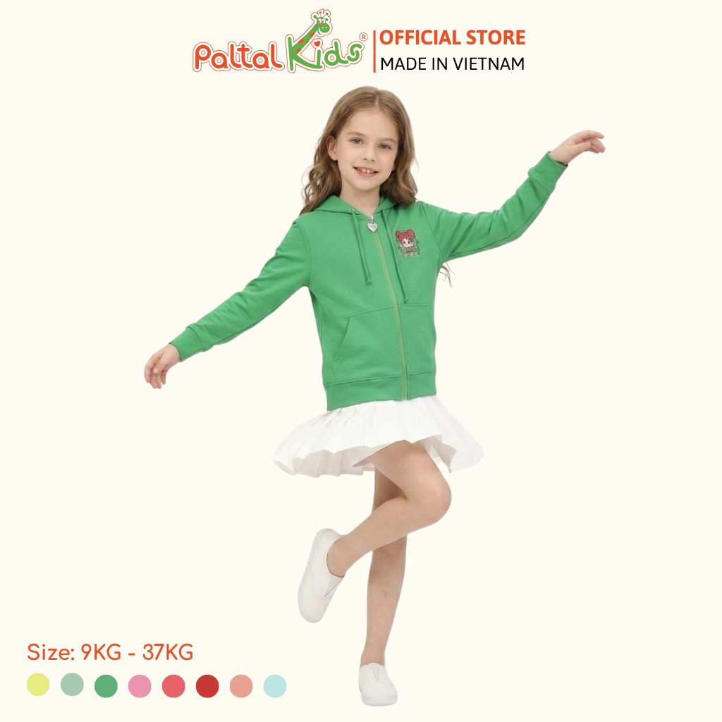 Áo Khoác Hình In Cô Gái Tóc Đỏ Cotton TC Chống Nắng Bé Gái Cao Cấp - 431 4029
