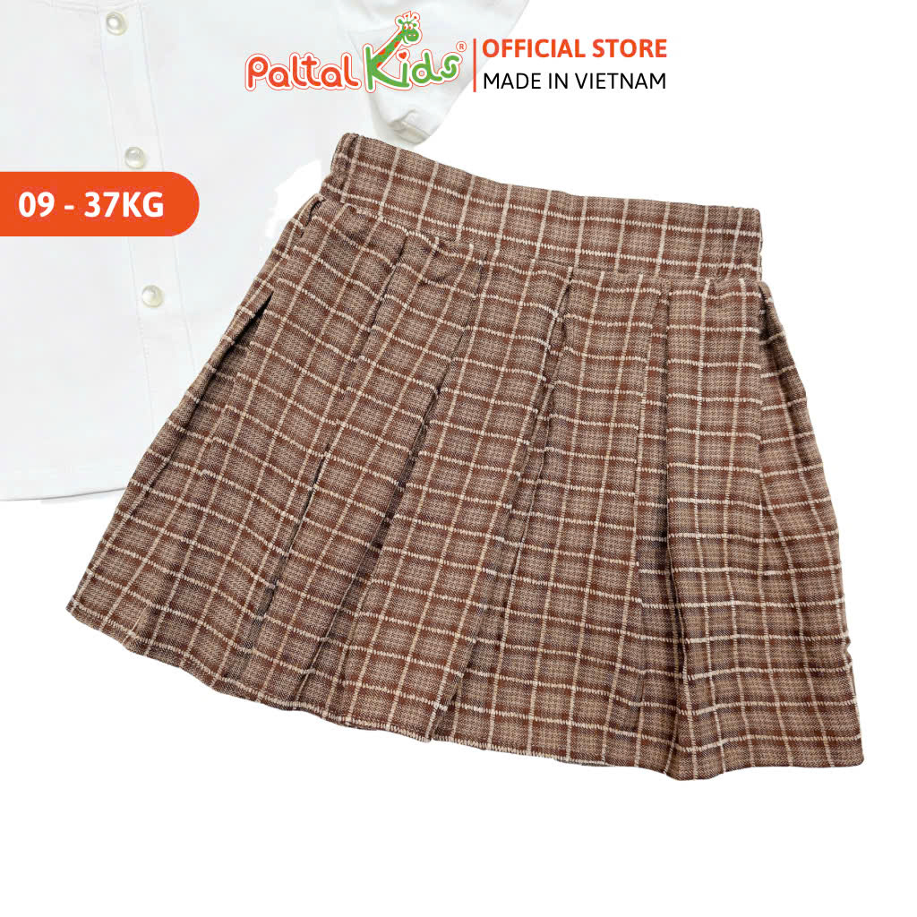 Set Áo Mix Chân Váy Caro Cotton Cao Cấp - 022 9206