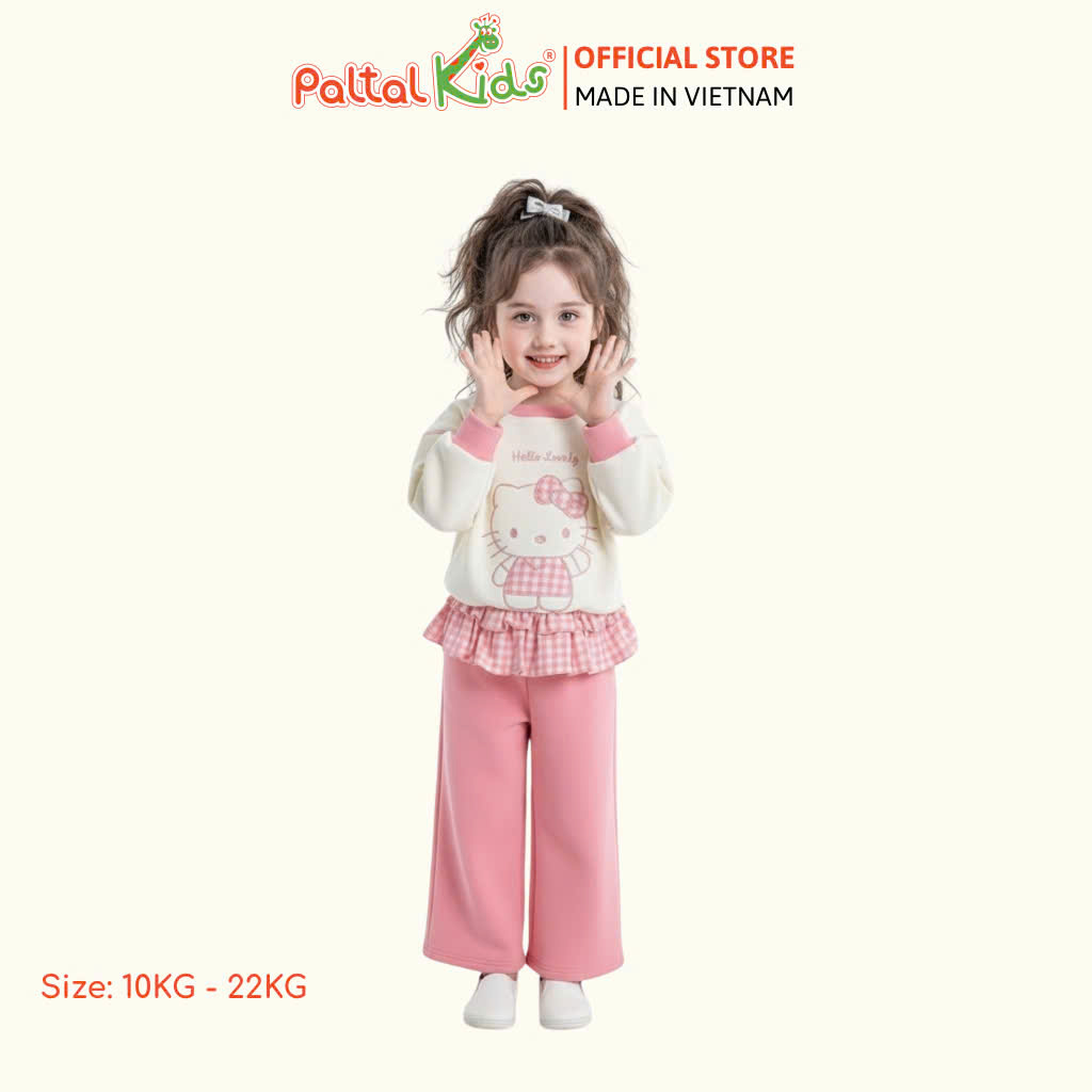 BST Mùa Đông - Đồ Bộ Tay Dài Nỉ Da Cá Bé Gái Cao Cấp - 223 6048