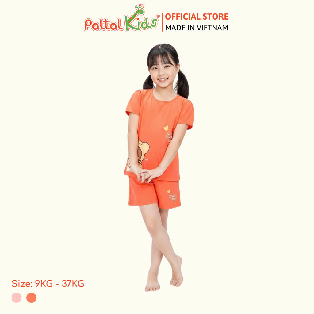 BST Mùa Xuân - Bộ Đùi Tay Ngắn Cotton Mỹ Bé Gái Cao Cấp - 025 5152