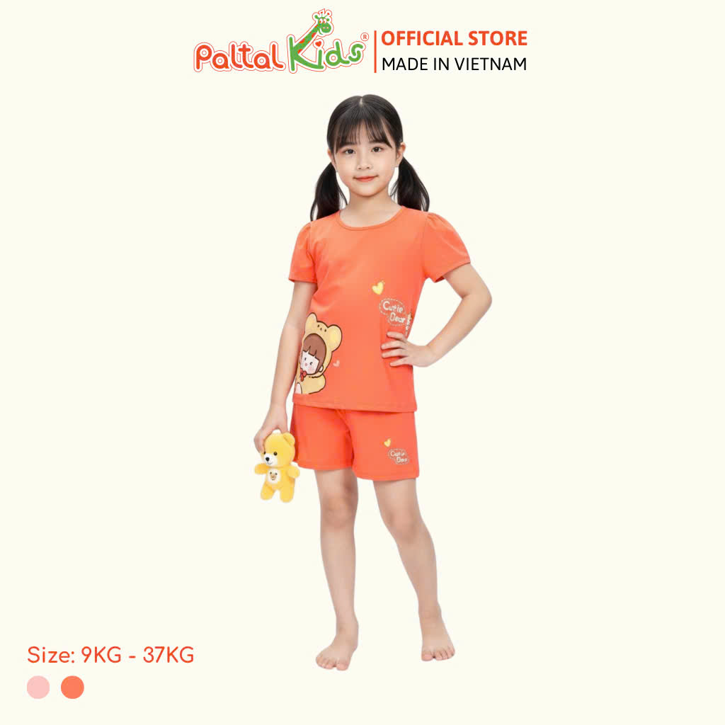 BST Mùa Xuân - Bộ Đùi Tay Ngắn Cotton Mỹ Bé Gái Cao Cấp - 025 5152