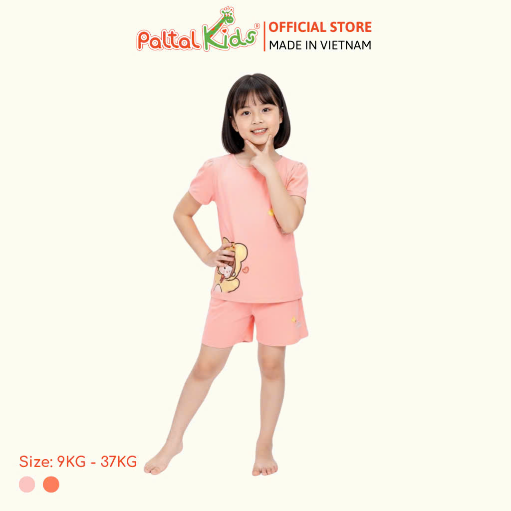 BST Mùa Xuân - Bộ Đùi Tay Ngắn Cotton Mỹ Bé Gái Cao Cấp - 025 5152