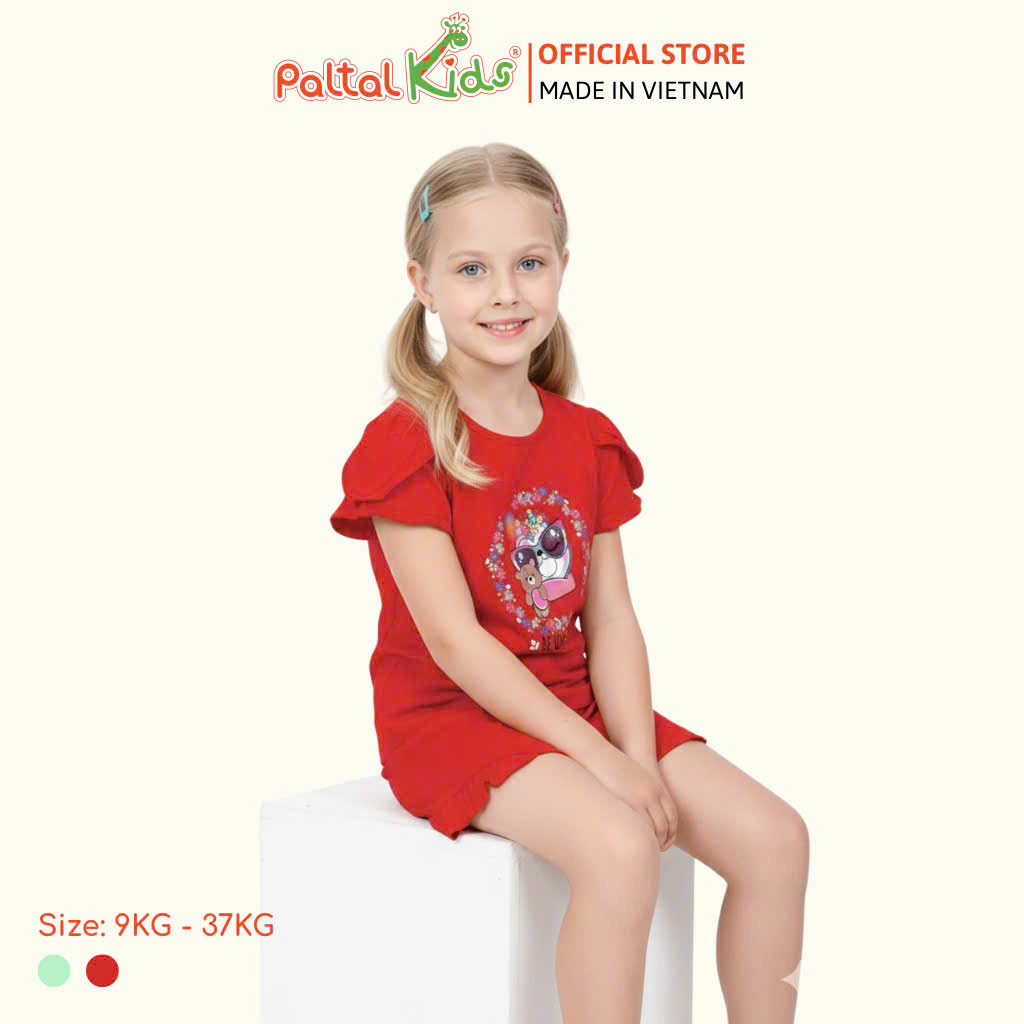 BST Mùa Xuân - Bộ Đùi Tay Ngắn Cotton Mỹ Bé Gái Cao Cấp - 025 5154