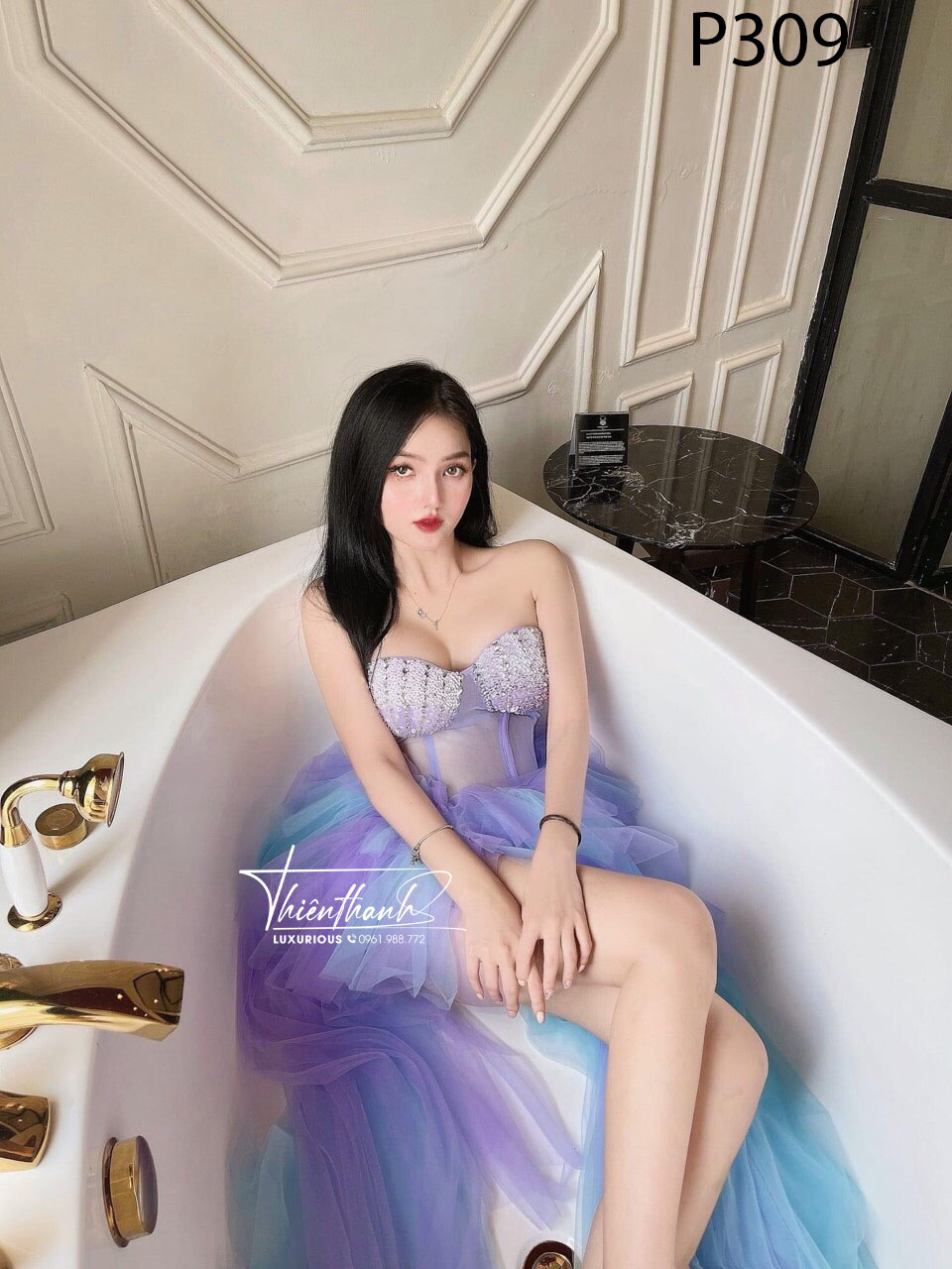 Đầm TK Dài Voan Cúp Ngực
