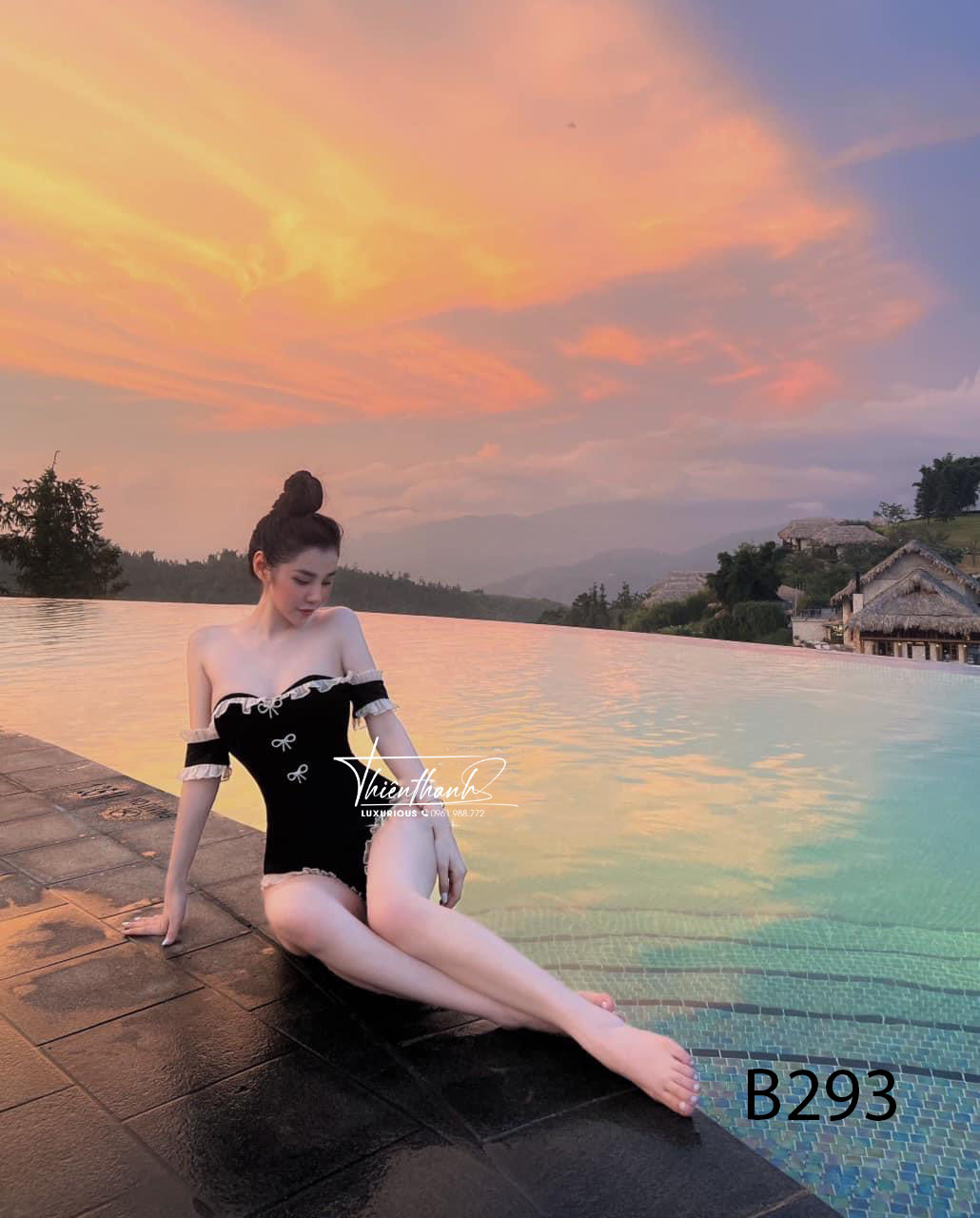 Bikini Liền Thân Viền Bèo
