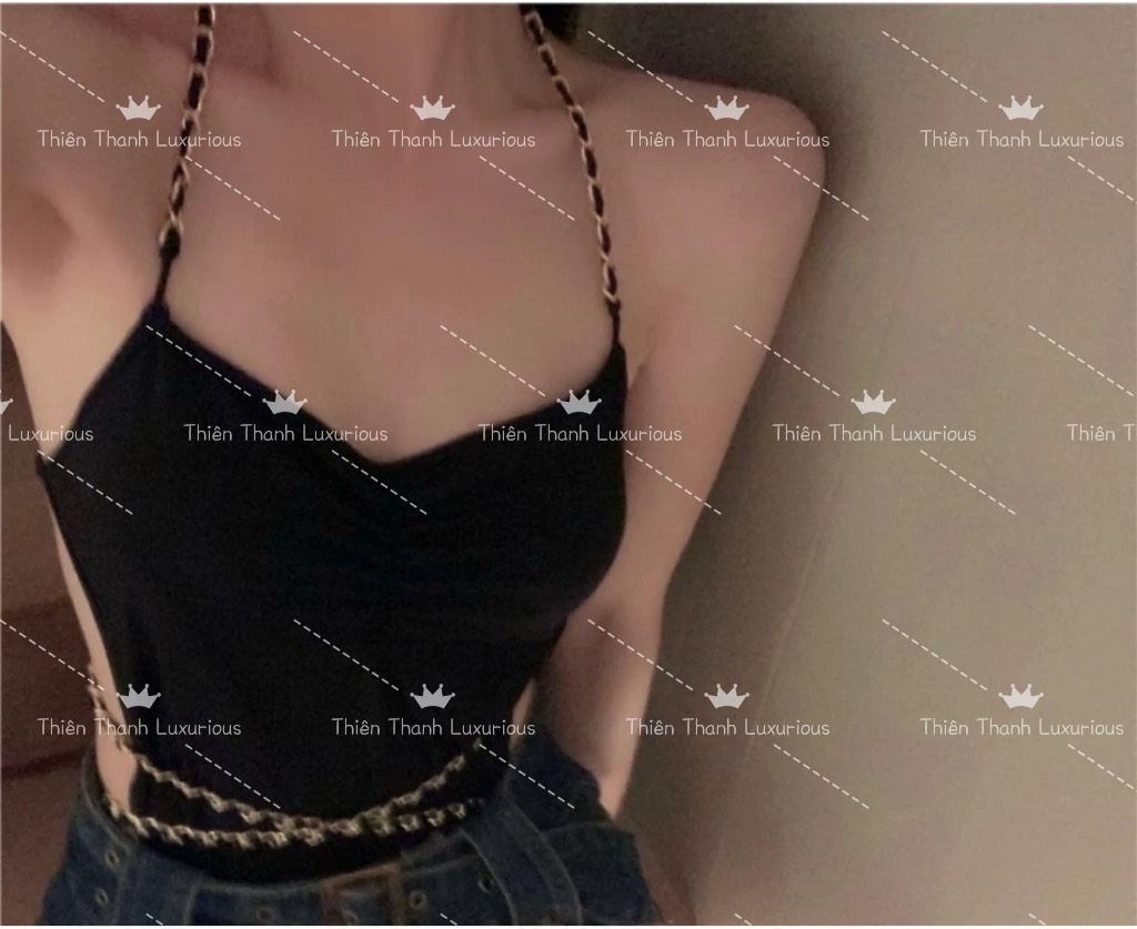 Bikini Liền Thân Dây Xích Hở Lưng