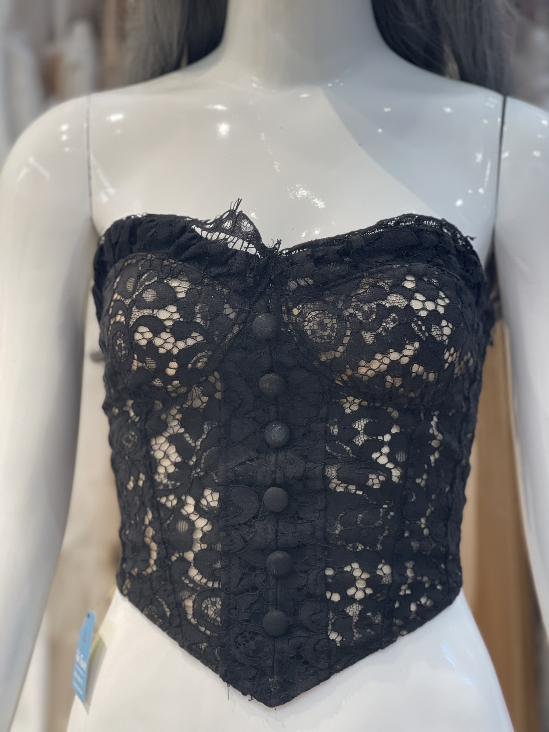 Áo Ngắn Croptop Ống Ren