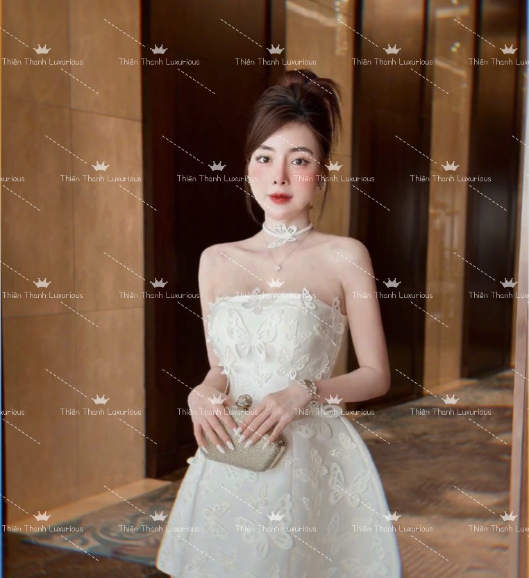 Đầm TK Cúp Ngực Cổ Dây Bướm