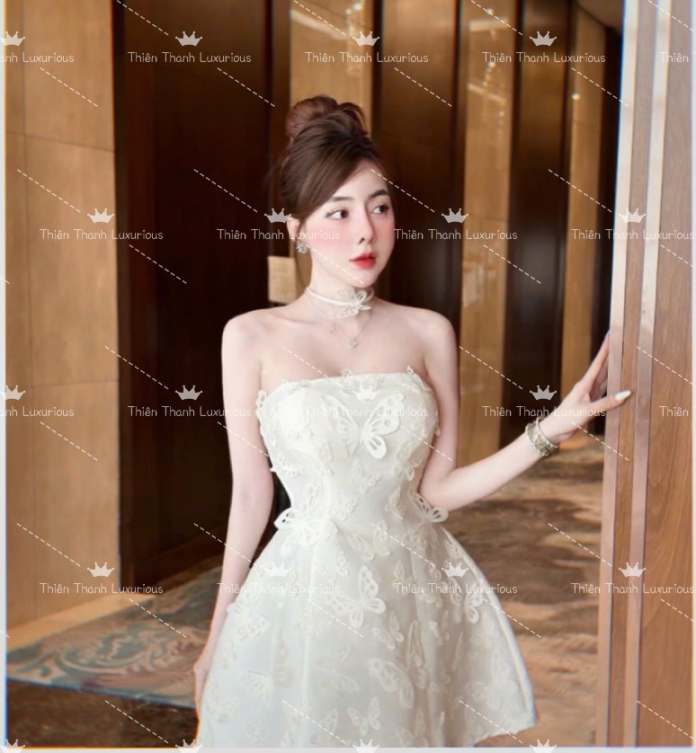 Đầm TK Cúp Ngực Cổ Dây Bướm