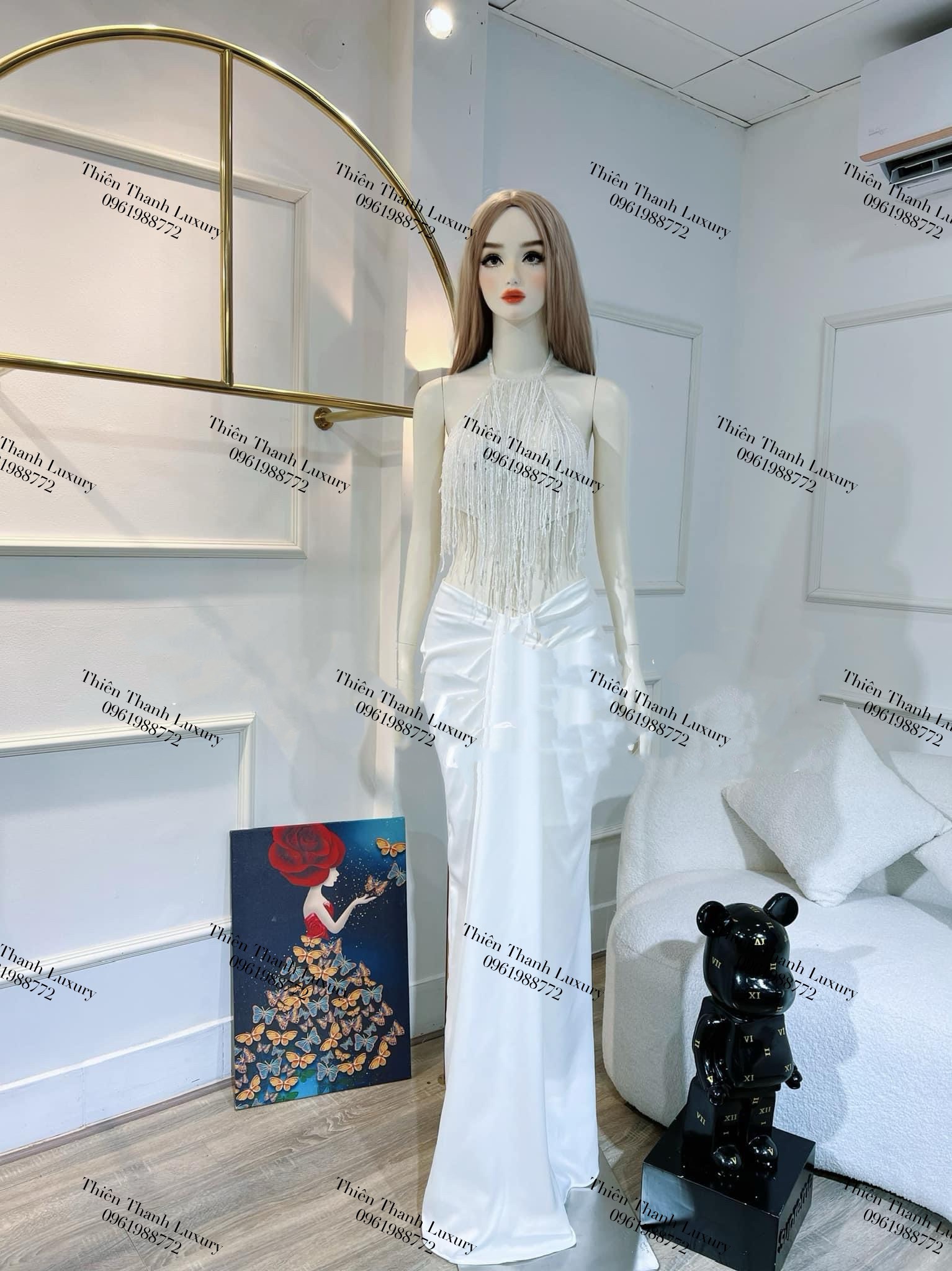 Set Yếm Tua Rua Phối Chân Váy Dài