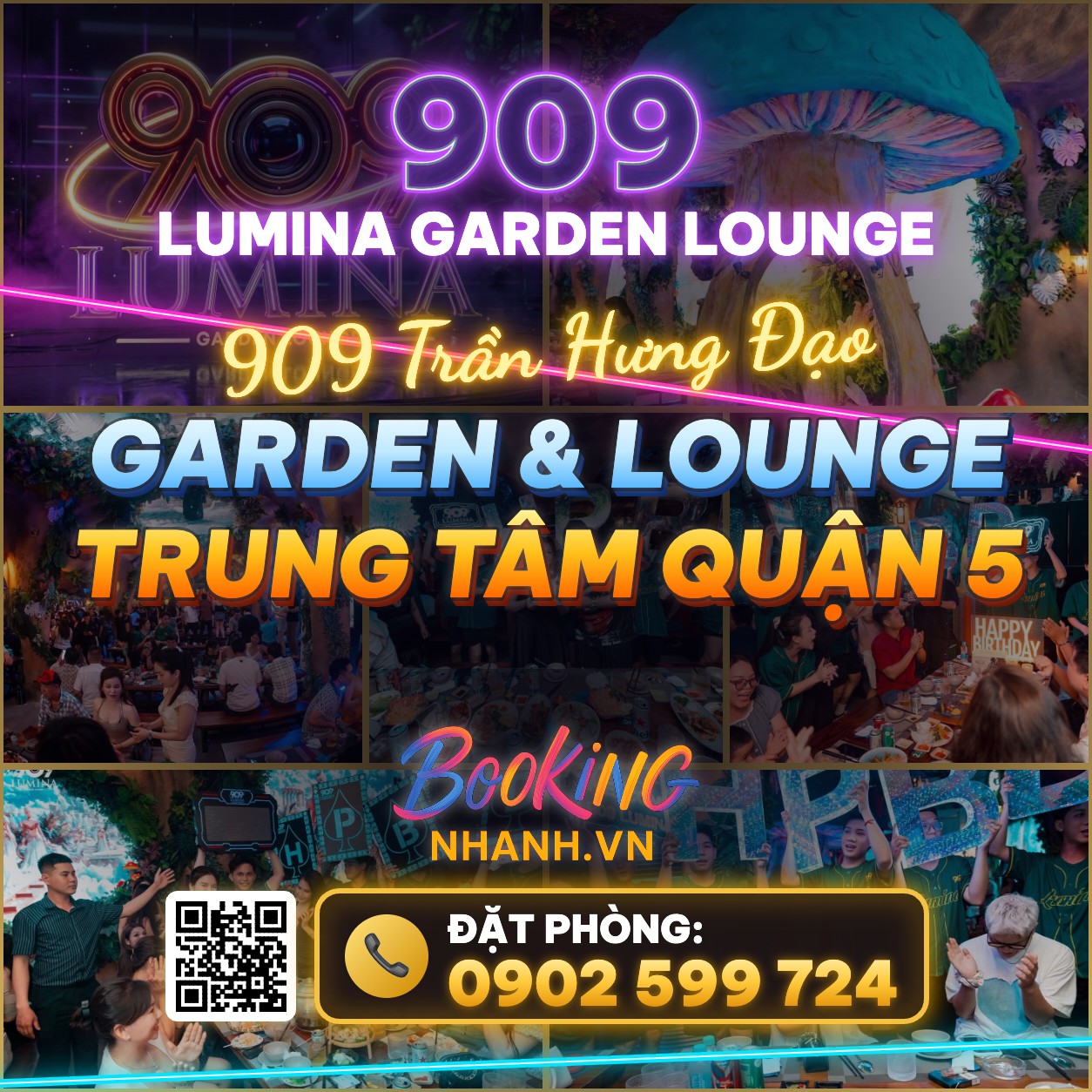 909 Lumina Garden Lounge Ở Đâu? Địa Chỉ 909 Trần Hưng Đạo, Quận 5