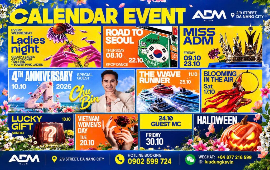 Guest MC ADM Club Ngày 30/10/2026: Lịch Sự Kiện Cuối Tháng