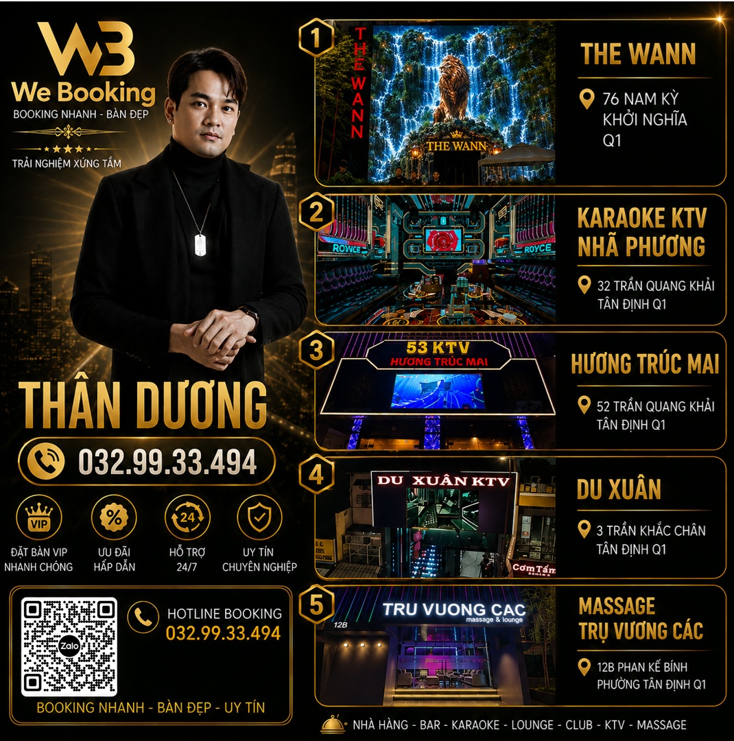 We Booking Thân Dương – Booking KTV, Karaoke, Club & Massage Quận 1