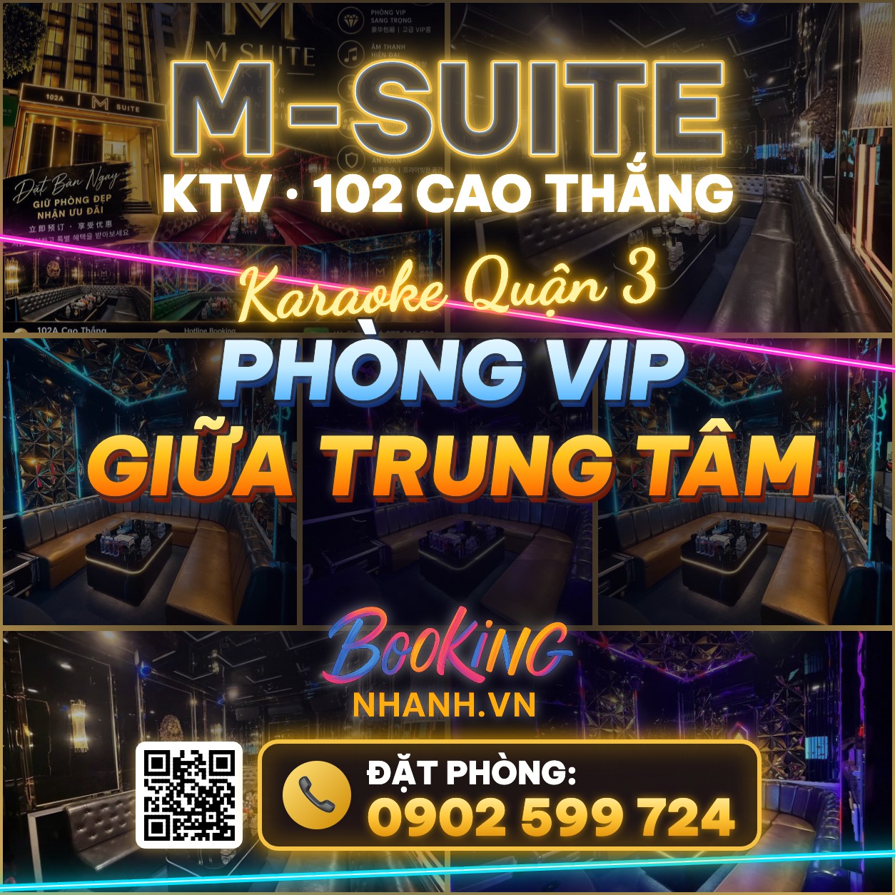 Karaoke 102 Cao Thắng: M-Suite KTV, Phòng VIP Giữa Trung Tâm Quận 3