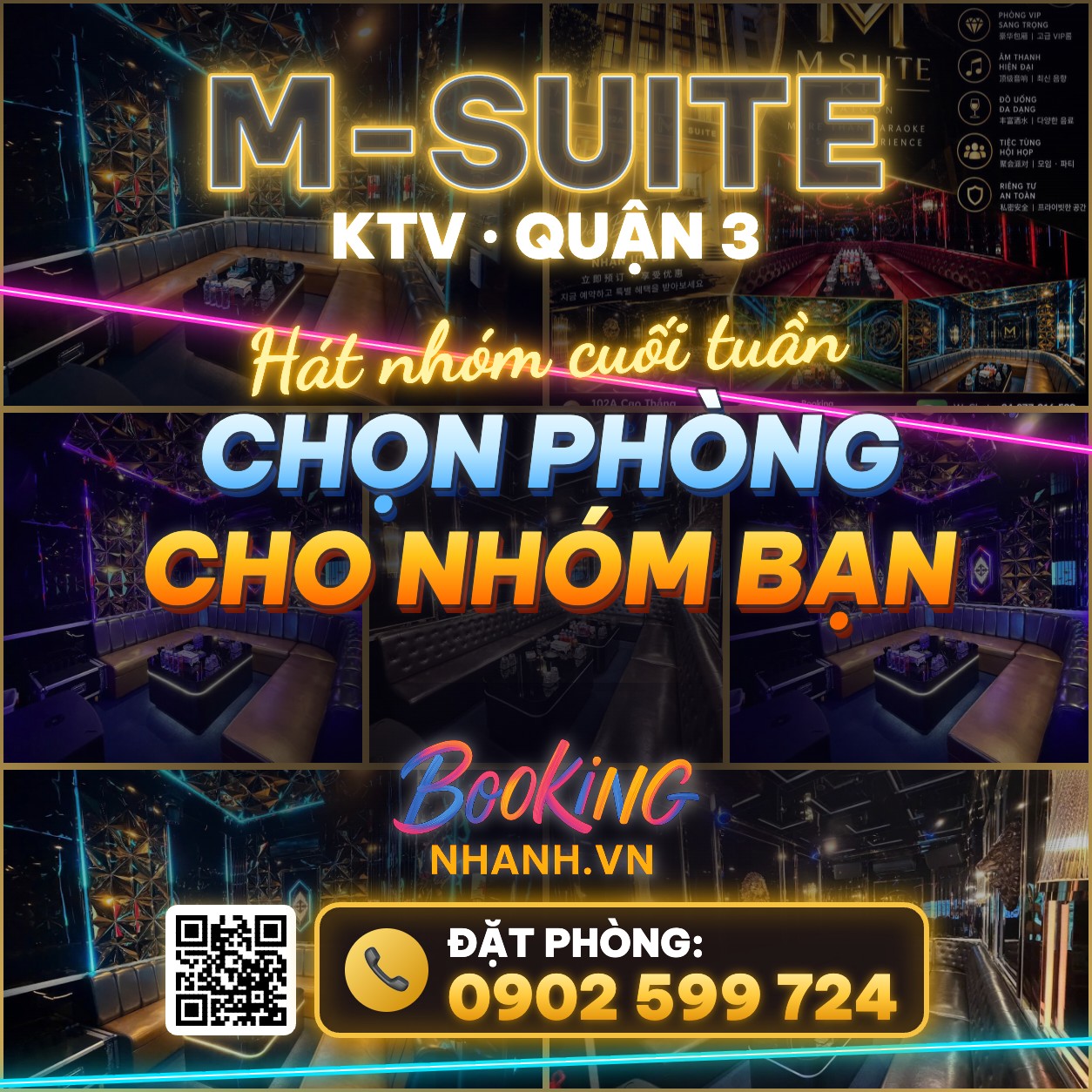 M-Suite KTV Quận 3: Chọn Phòng, Đồ Uống Và Lịch Trình Cho Nhóm