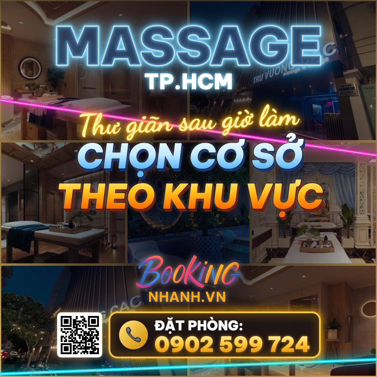Massage TP.HCM: Chọn Cơ Sở Theo Khu Vực, Phòng Và Khung Giờ