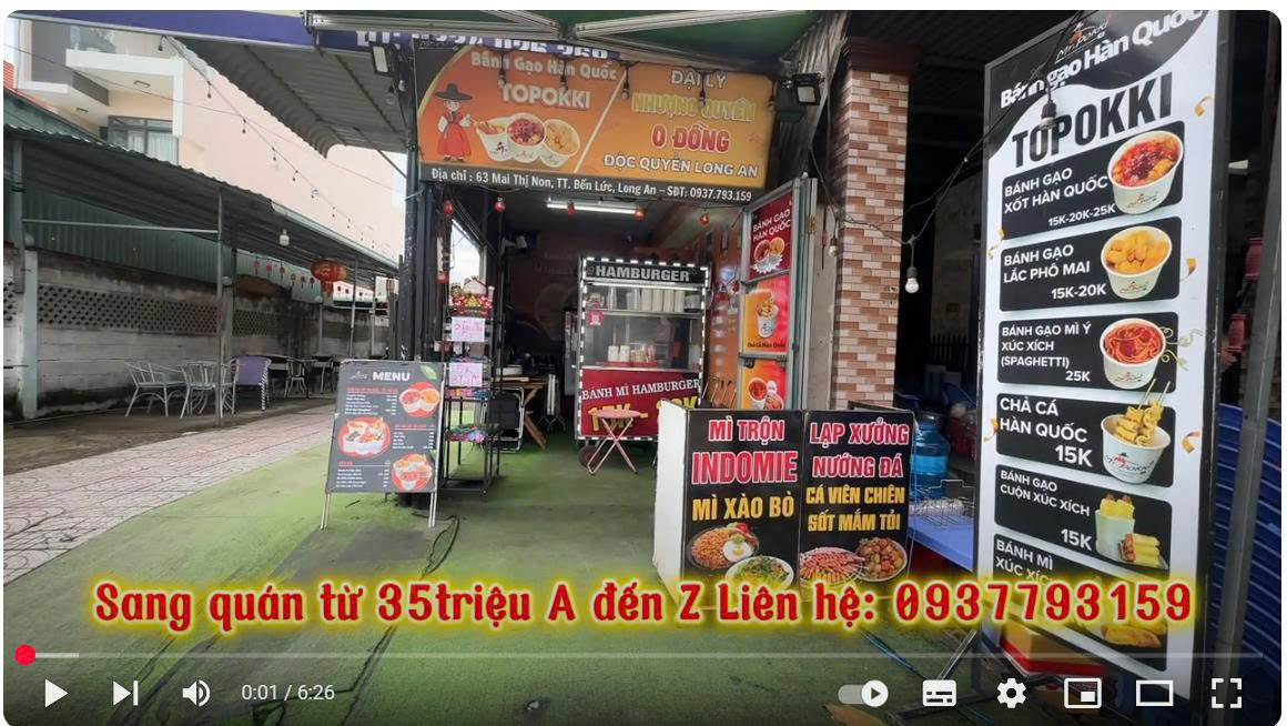 Sang Quán Ăn Vặt Hàn Quốc Mr Pokki Long An