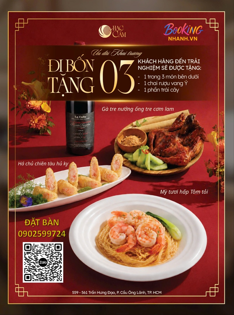 Đặt Bàn Ưu Đãi Hạc Cầm Restaurant