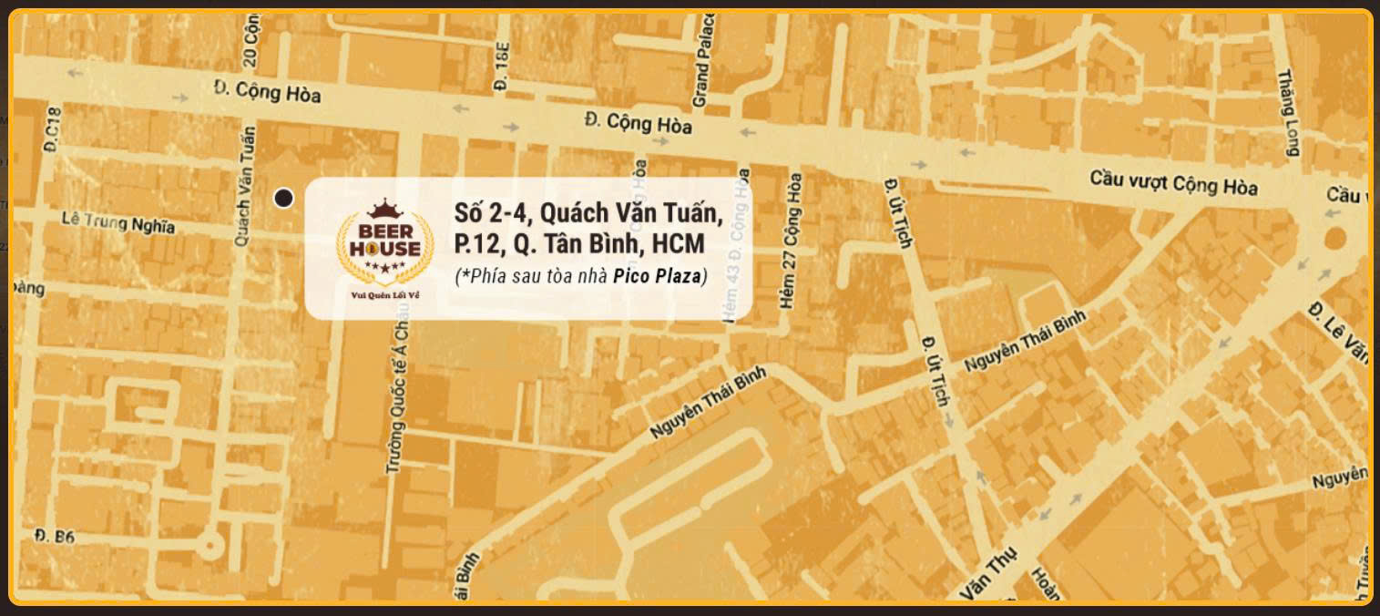 Bản Đồ Đường Đến Beer House Tân Bình