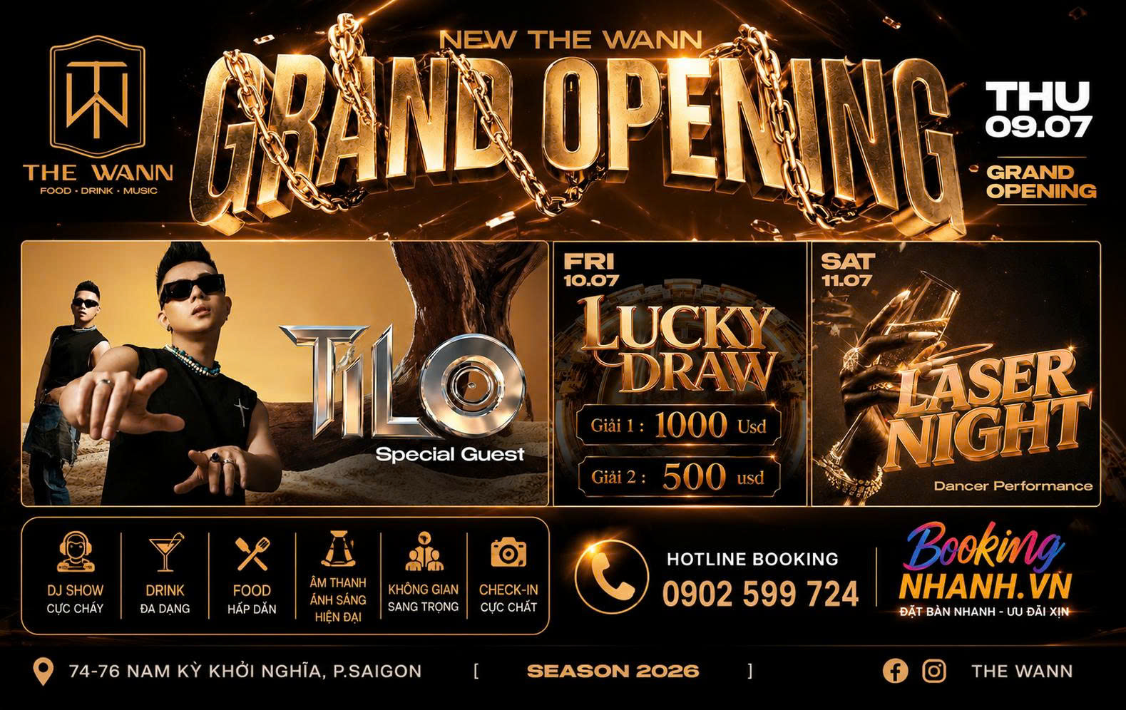 Banner Khai Trương New The Wann