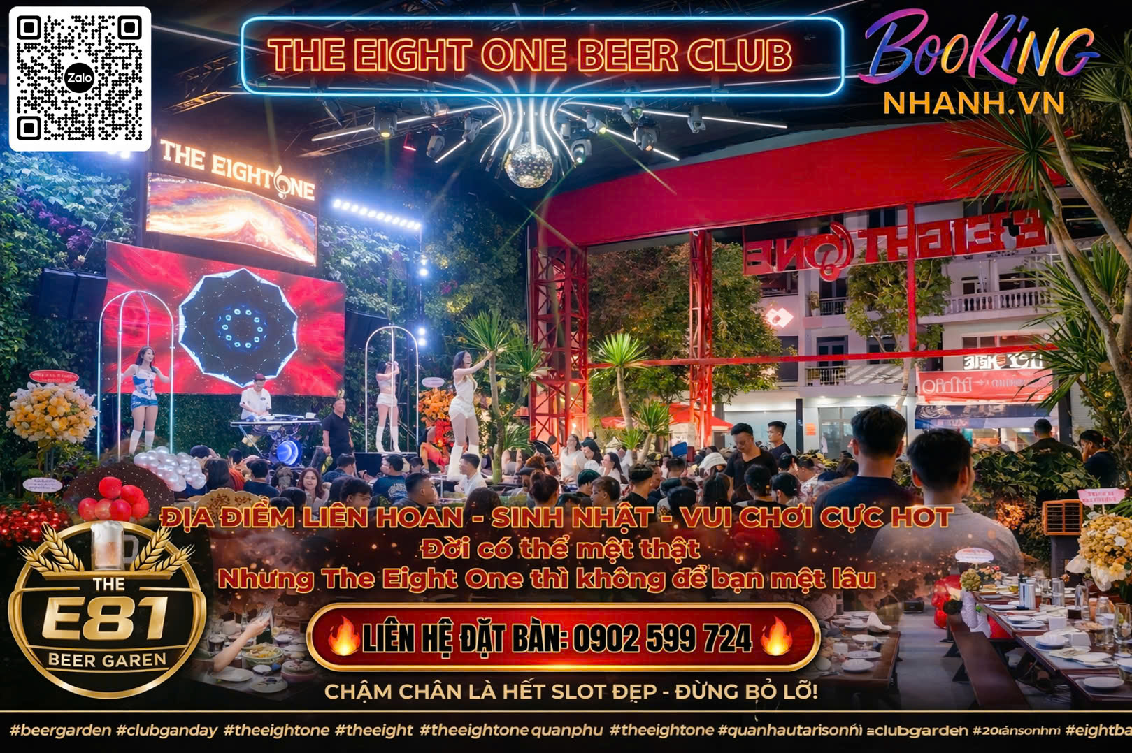 Đặt Tiệc tại The E81 Beer Garden Tân Phú