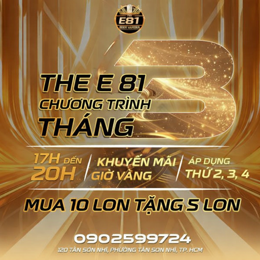 Chương Trình Event The E 81 Tháng 3