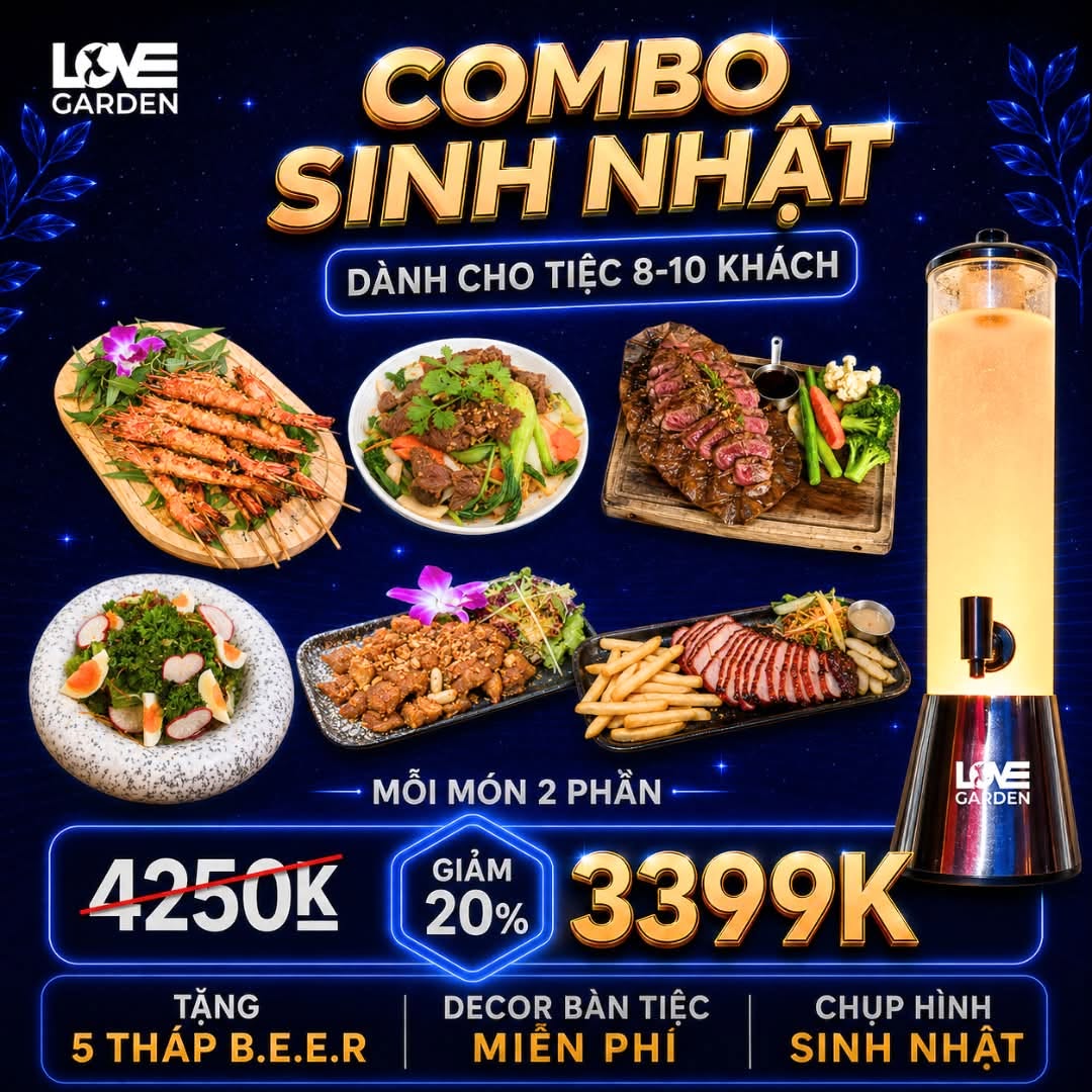 Combo Sinh Nhật Love Garden