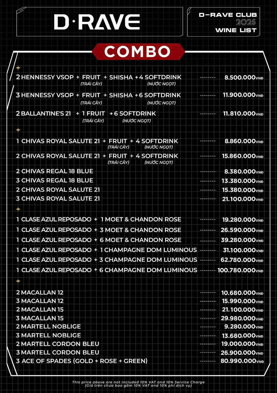 d rave saigon menu