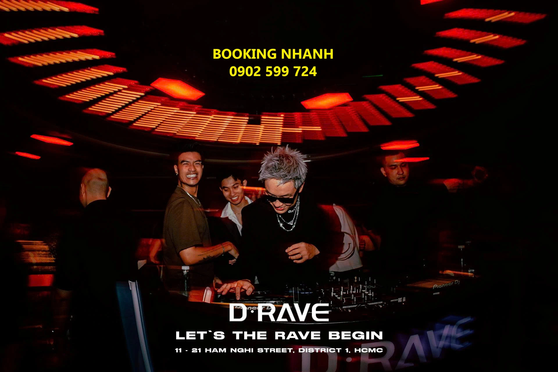 d-rave 21 hàm nghi booking đặt bàn