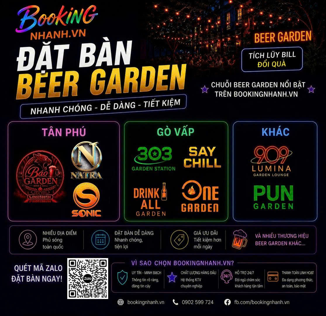 TOP Beer Garden HOT Nhất Sài Gòn - Bạn Nên Trải Nghiệm 1 Lần