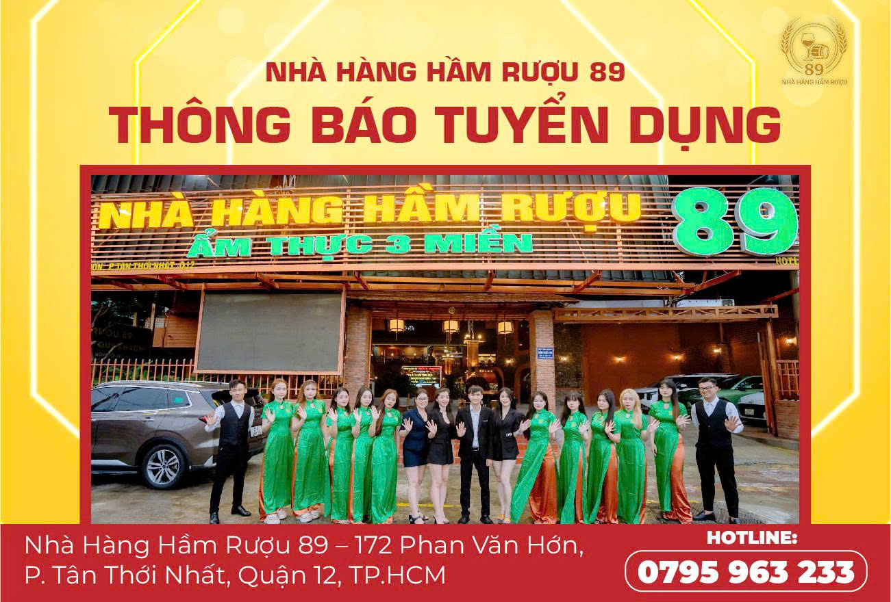 Hầm Rượu 89 Phan Văn Hớn Tuyển Dụng Phục Vụ