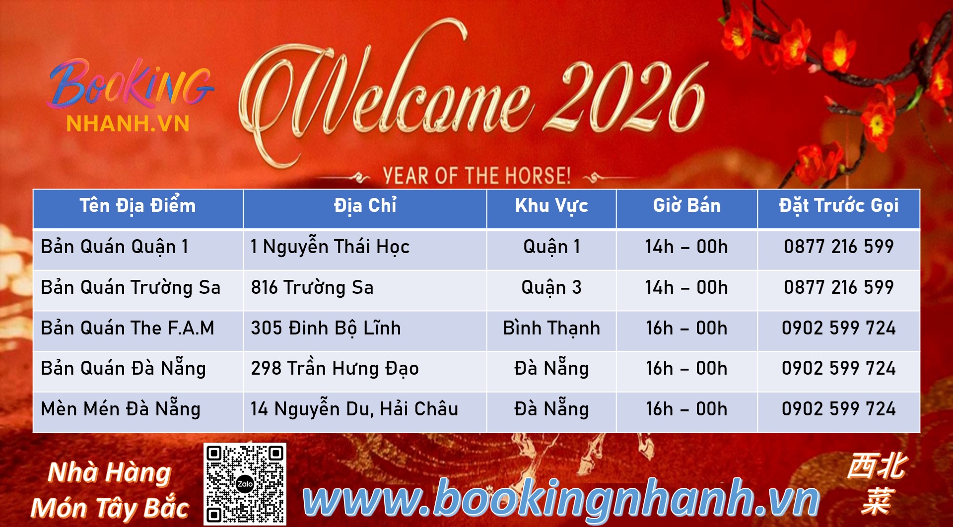 Khai Trương Bản Quán Chuỗi Hệ Thống