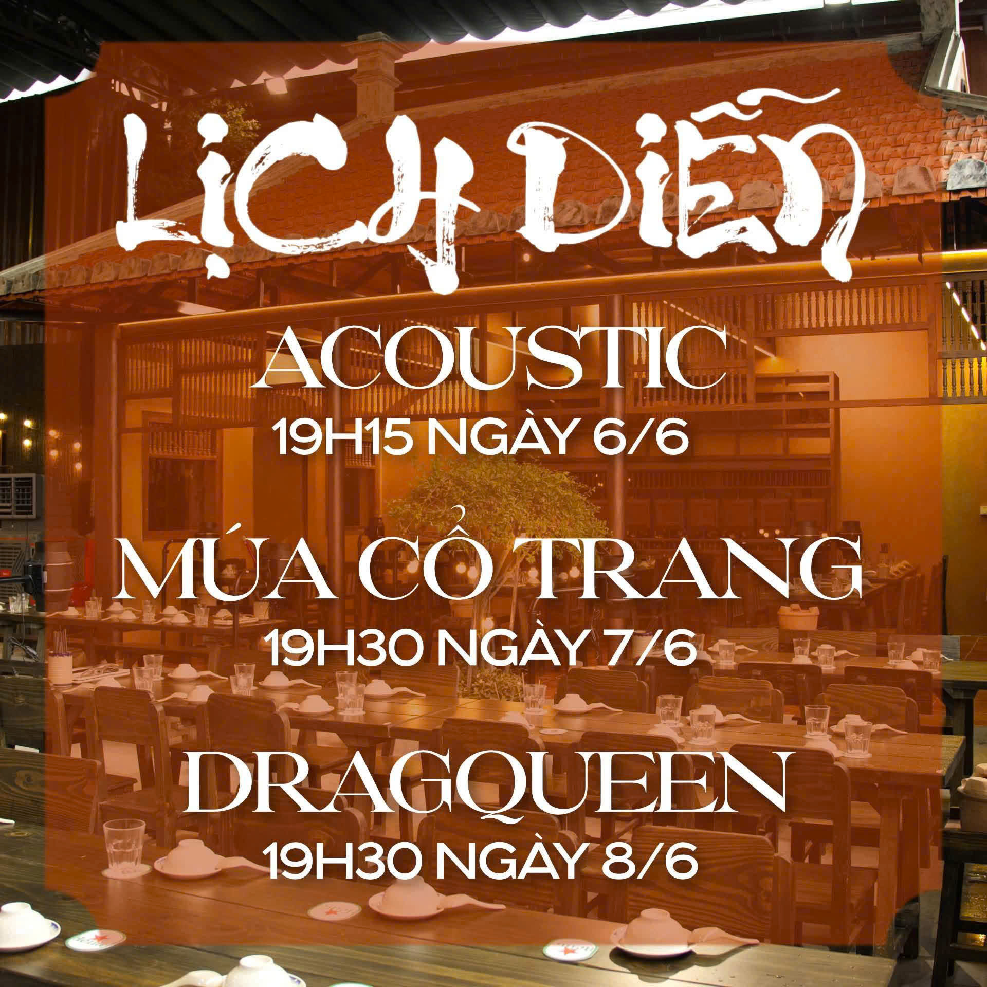 Lịch Diễn Khai Trương Mây Nướng Restaurant