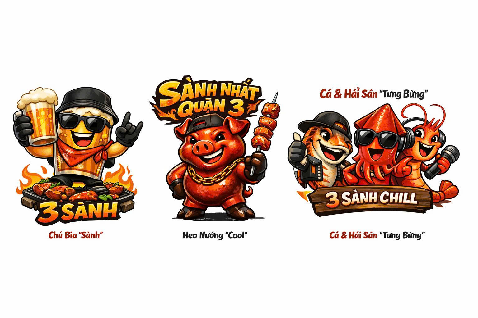 Hình Ảnh Quán 3 Sành 22 Đường Trần Quốc Toản Quận 3