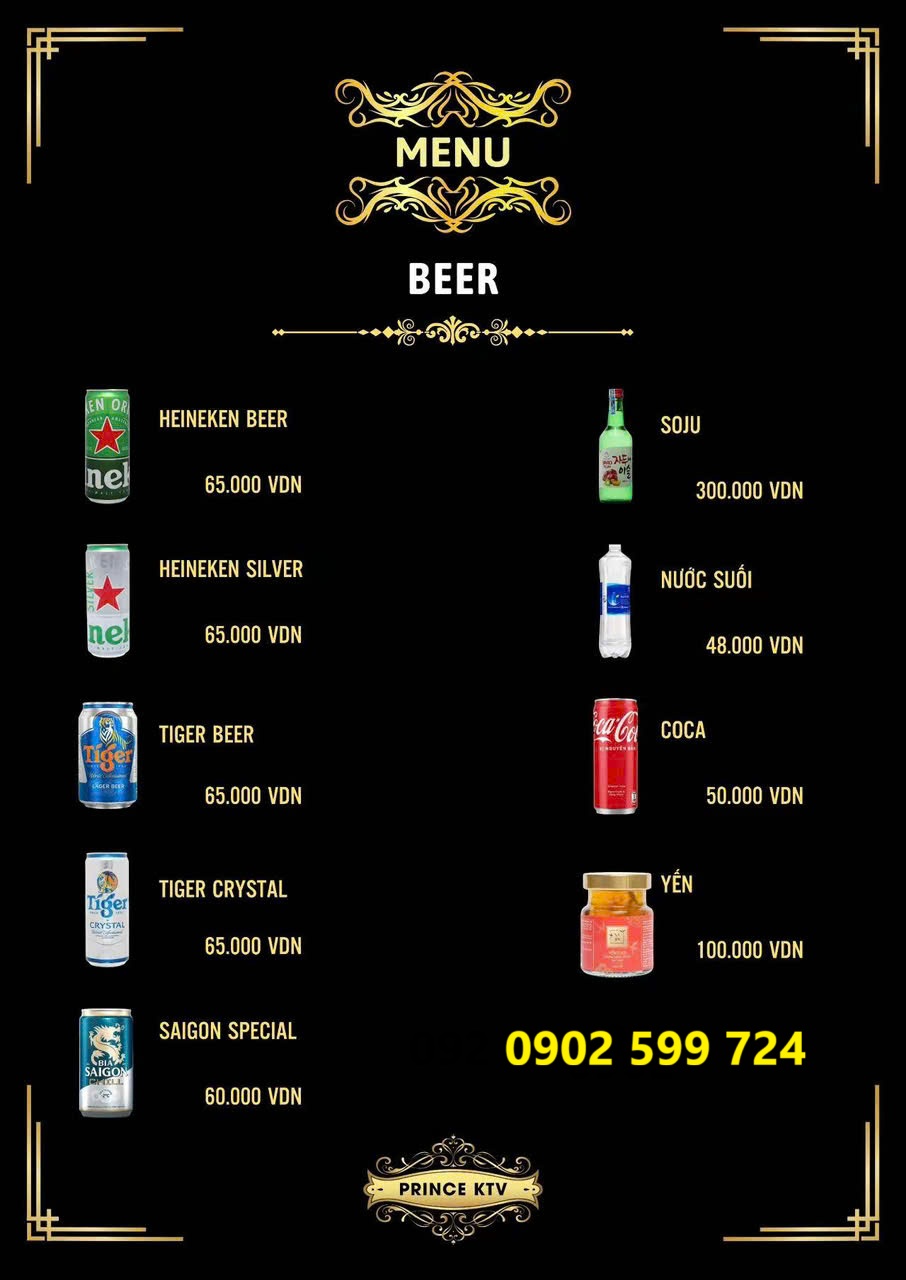 Thực Đơn PRINCE 800 KTV 800 Trần Hưng Đạo Quận 5