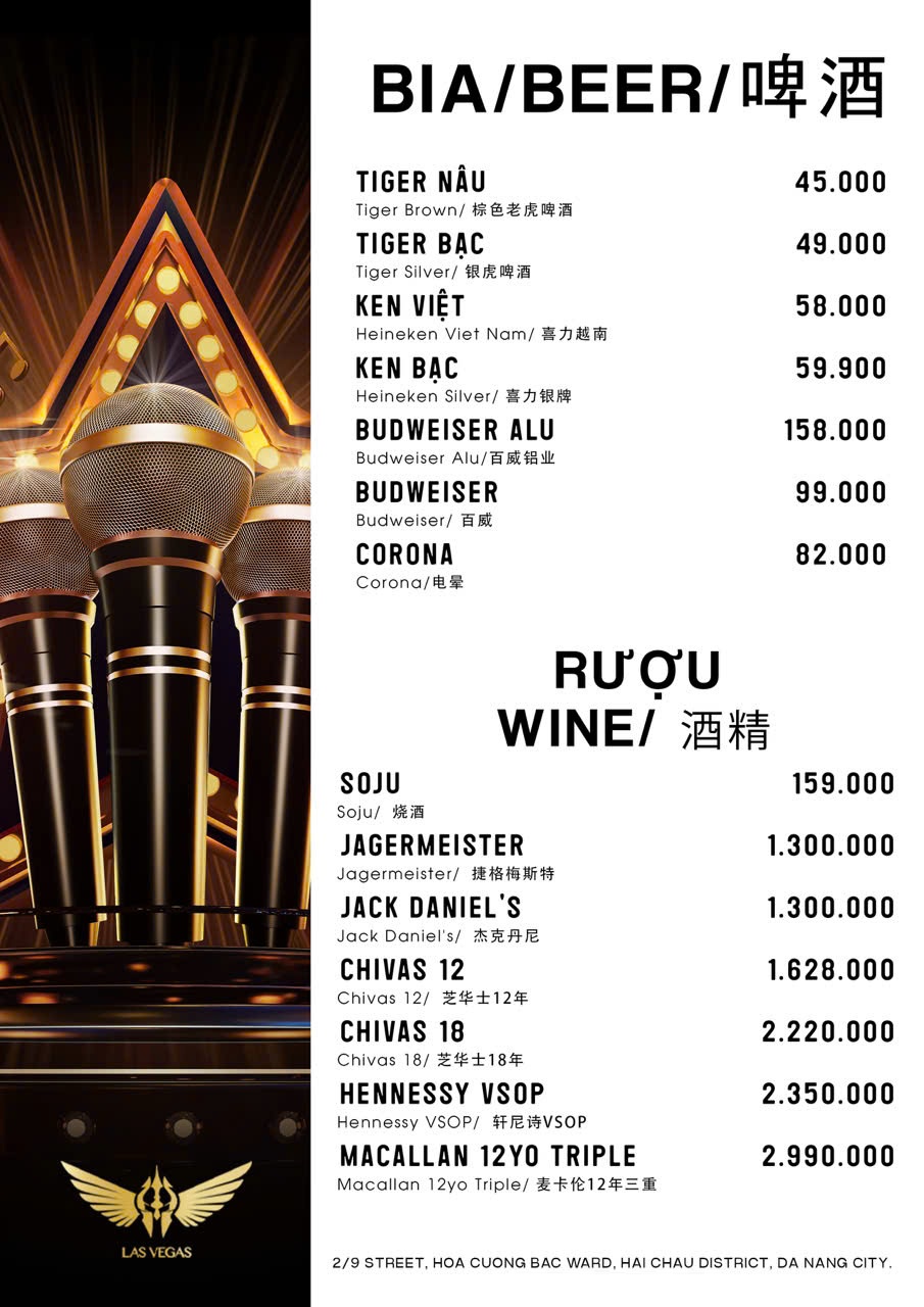 Menu Bia Karaoke KTV Las Vegas VIP (3)